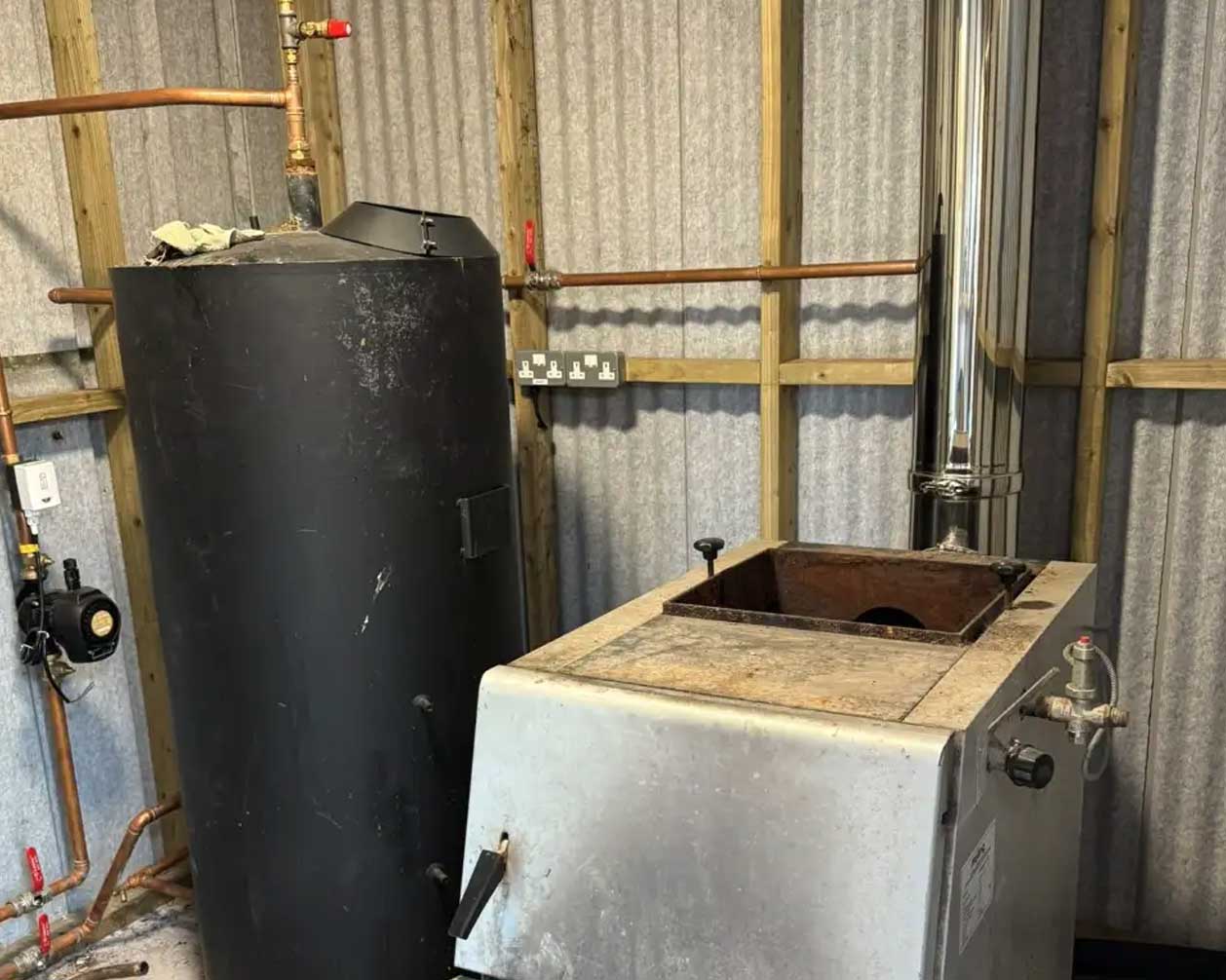 Sustainable sourced timber heating